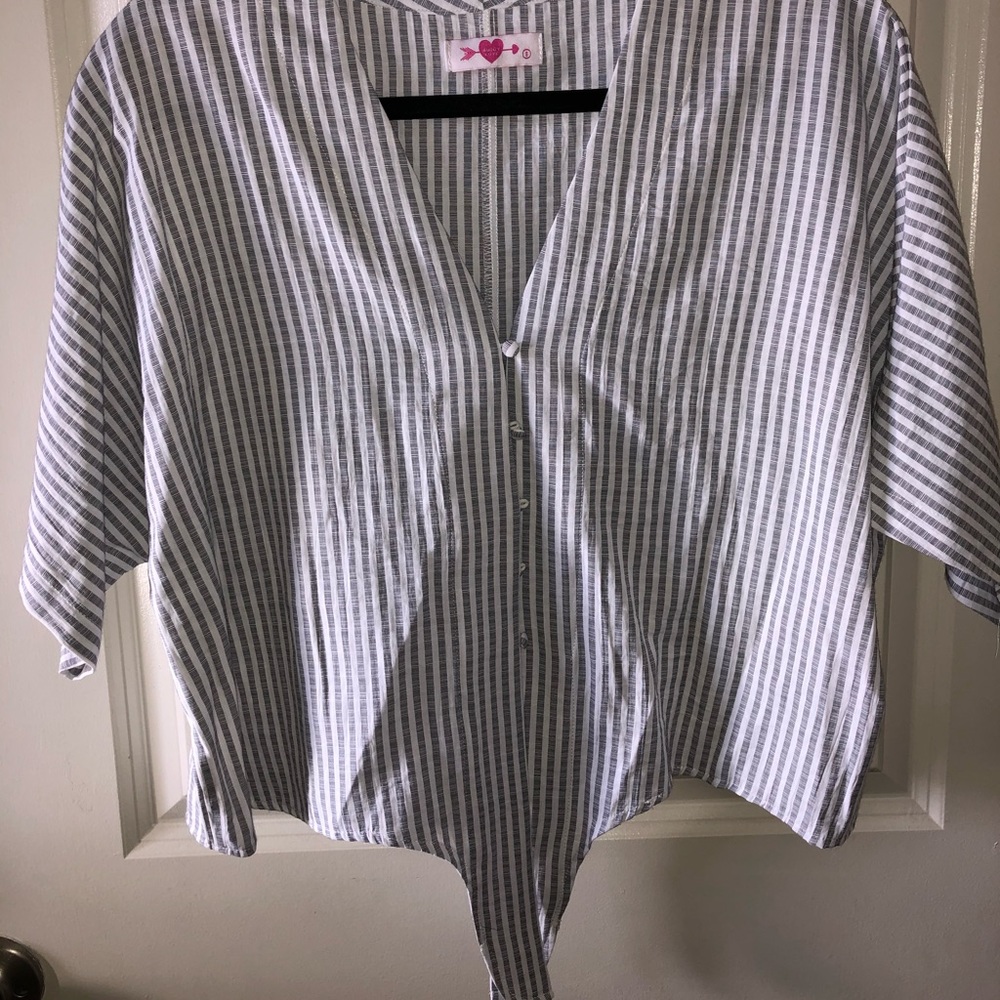 BuddyLove Marco Tie Front Button Top